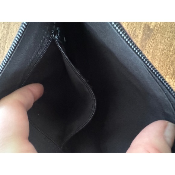 Wilsons Leather Y2K Martini Glass Bag Burgundy Embossed Leather Baguette - Picture 7 of 7